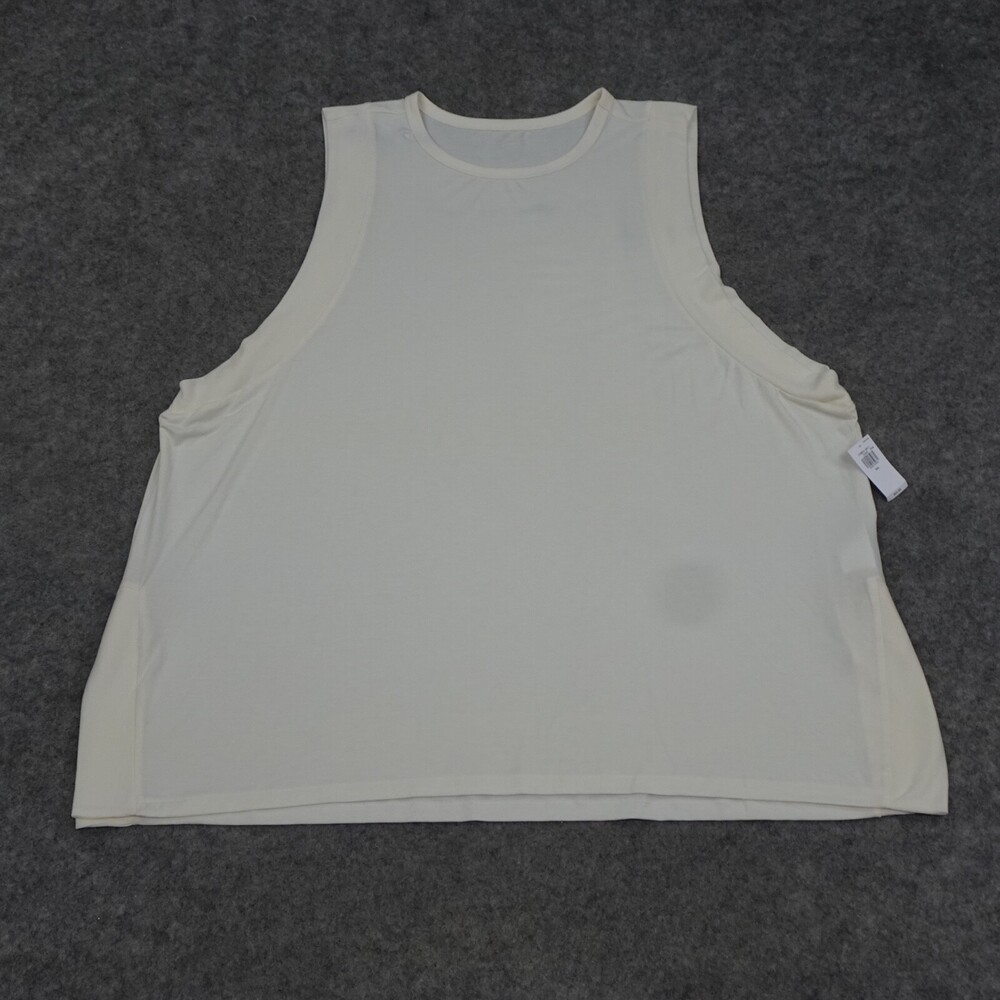 Old Navy Top Womens Extra Large XL Ivory Sleeveless Solid Lightweight Tank